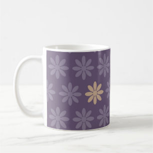 Purple Blumen Tasse