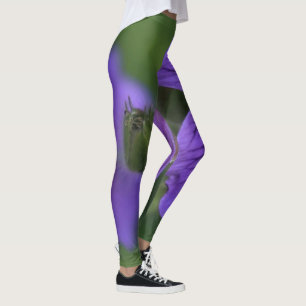 Purple Blumen   Zazzle_Growshop. Leggings