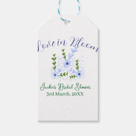 Purple boho love in Bloom bridal shower name retro Geschenkanhänger