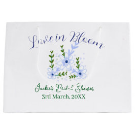 Purple boho love in Bloom bridal shower name retro Große Geschenktüte