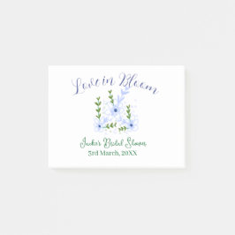 Purple boho love in Bloom bridal shower name retro Post-it Klebezettel