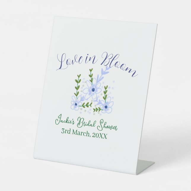 Purple boho love in Bloom bridal shower name retro Sockelschild (Vorderseite)