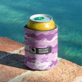 Purple Camouflage Pattern Beverage Insulator Dosenkühler