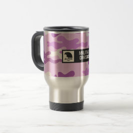 Purple Camouflage Pattern Reisebecher