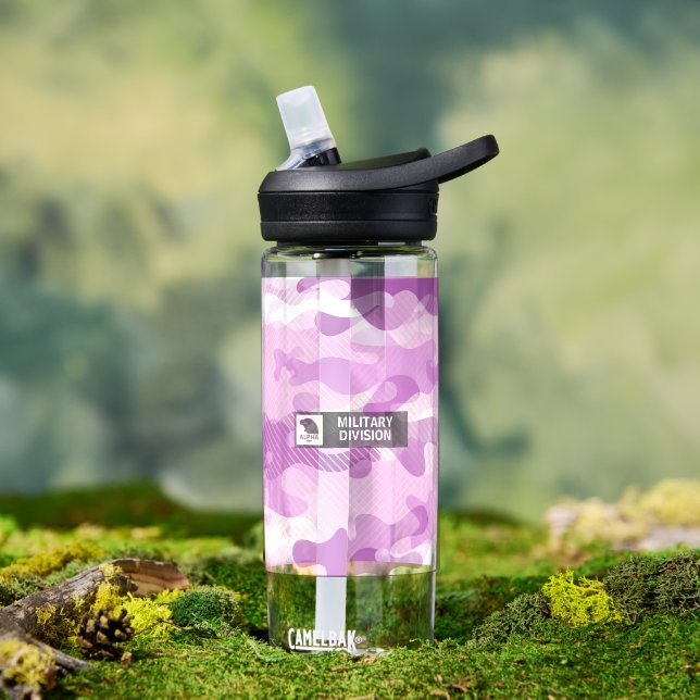 Purple Camouflage Pattern Trinkflasche (Außenbereich (gedreht))