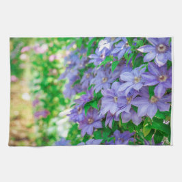 Purple Clematis flower ランチョンマット Geschirrtuch