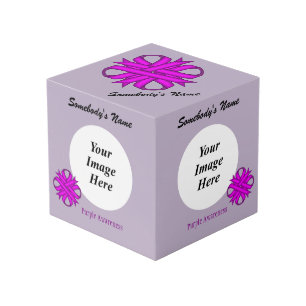 Purple Clover Ribbon Template by Kenneth Yoncich Würfel