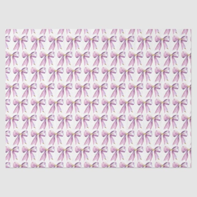 Purple Coquette Bow Seidenpapier (Vorderseite)