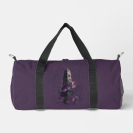 Purple Cosmic Obelisk Occult Dark Art Duffel Bag Duffle Bag