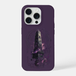 Purple Cosmic Obelisk Occult Dark Art iPhone 15 Pro Hülle