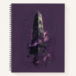 Purple Cosmic Obelisk Occult Dark Art Notizbuch