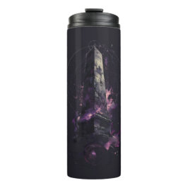 Purple Cosmic Obelisk Occult Dark Art Thermosbecher