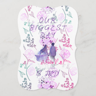 Purple date einladung