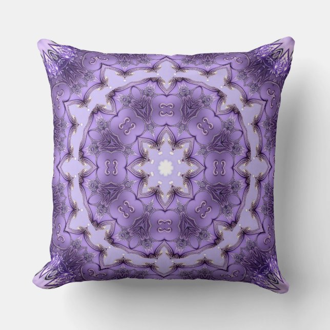 Purple Decorative Holiday Throw Pillow Kissen (Vorderseite)