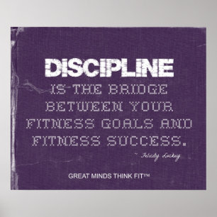Purple Denim Fitness Poster
