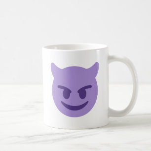 Purple Devil Emoji Tasse