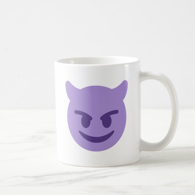 Purple Devil Emoji Tasse (Rechts)