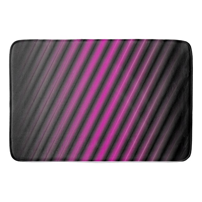 Purple Diffuse Lines Badematte (Vorderseite)