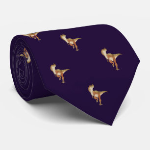 Purple Dinosaur Pattern Work, Professional Men's Krawatte