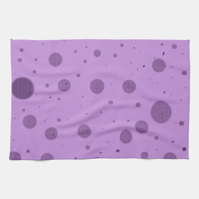 Purple Dot Chaos Geschirrtuch (Horizontal)