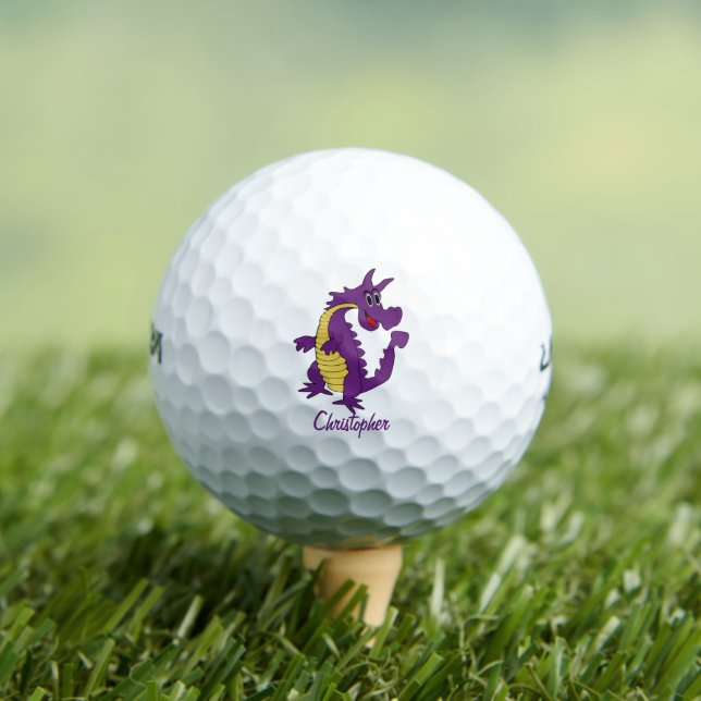 Purple Dragon Design Golfball (Insitu T-Shirt)