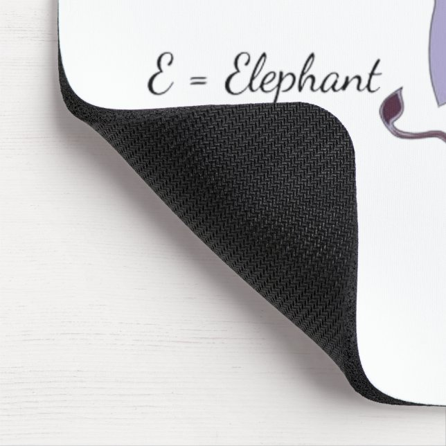 Purple Elephant Mouse Pad - Cute E-Elephant Desk M Mousepad (Ecke)