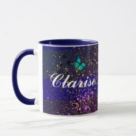Purple Ephemera vibrant color art Tasse