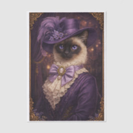 Purple Fancy Kitty  Seidenpapier