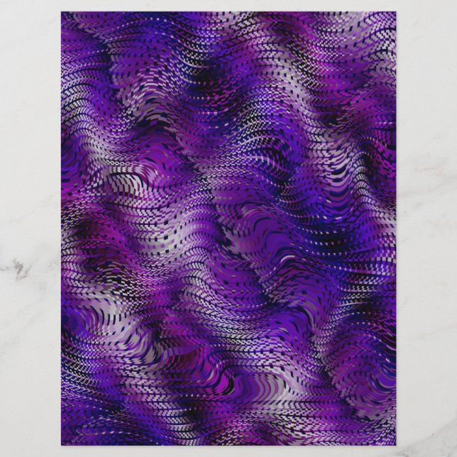 Purple Faux Snakeskin Bulk Scrapbook Paper Pages Flyer (Vorne)