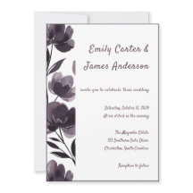 Purple Floral Botanical Wedding