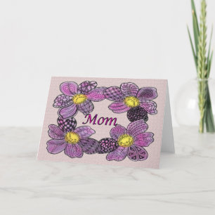 Purple Flowers der Mutter Karte