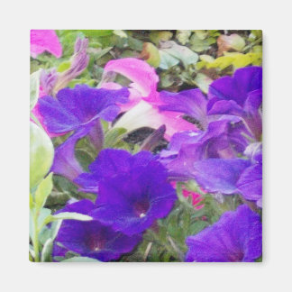 Purple Flowers Foto Magnet