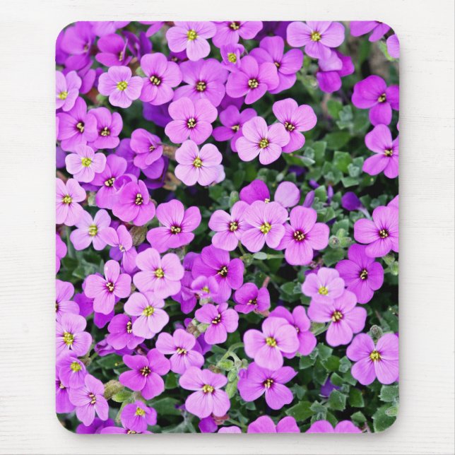 Purple Flowers Garden Mousepad (Vorne)