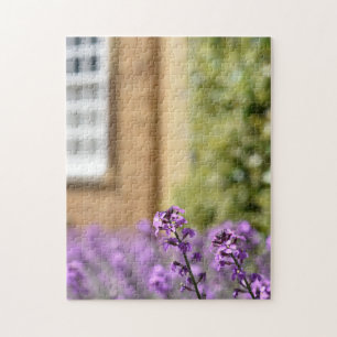 Purple Flowers Gloucestershire England Landschaft Puzzle