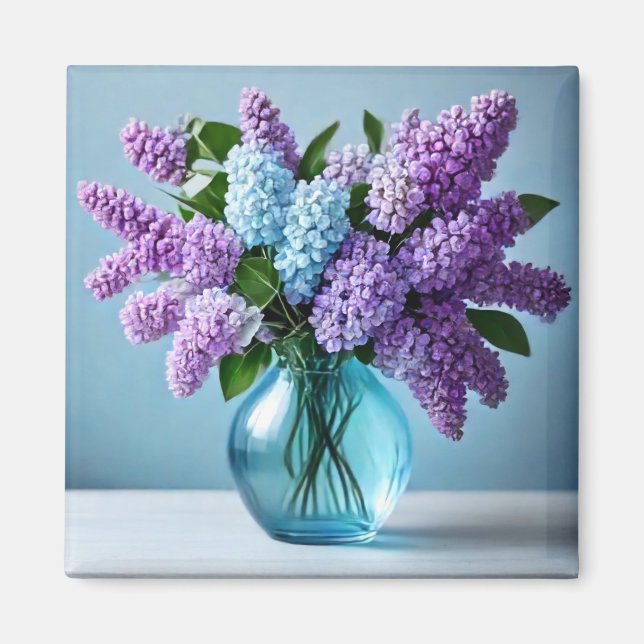 Purple Flowers Magnet (Vorne)