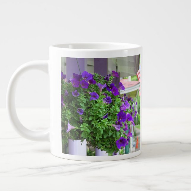 Purple Flowers - Martha's Vineyard Jumbo-Tasse (Links)