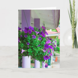 Purple Flowers - Martha's Vineyard Karte