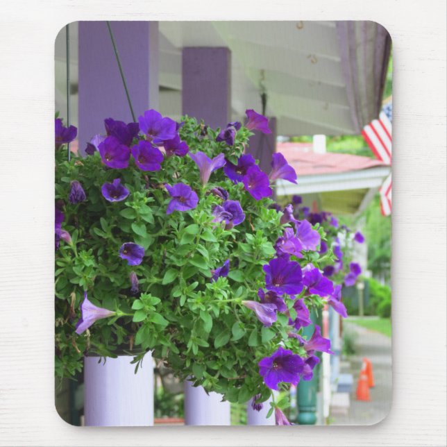 Purple Flowers - Martha's Vineyard Mousepad (Vorne)