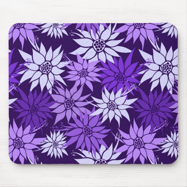 Purple Flowers Mousepad (Vorne)