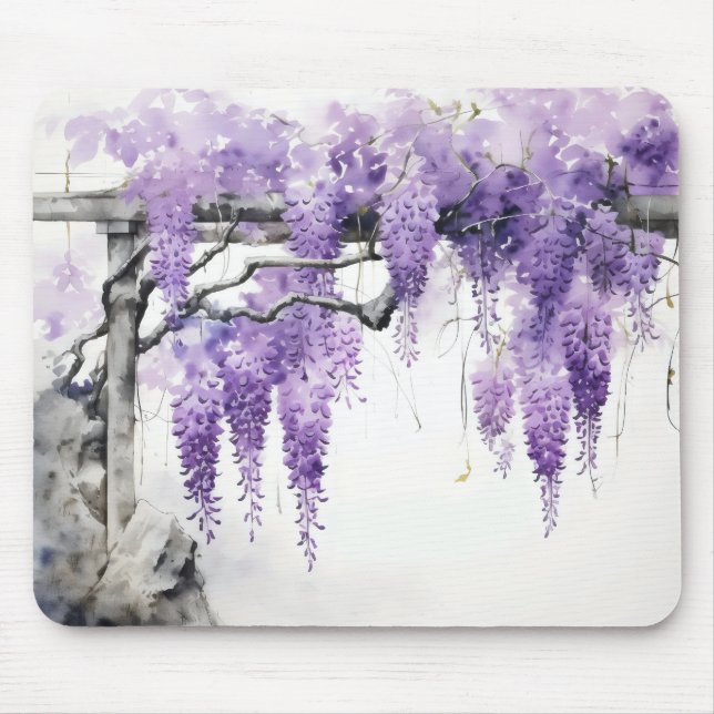 Purple Flowers Mousepad (Vorne)