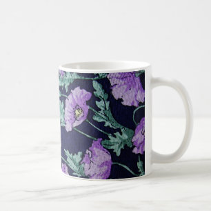 Purple Flowers Muster Tasse