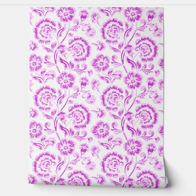 Purple Flowers Tapete (Abrollen)