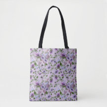 Purple Flowers Tasche