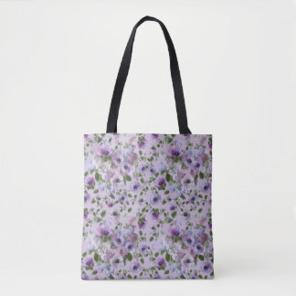 Purple Flowers Tasche