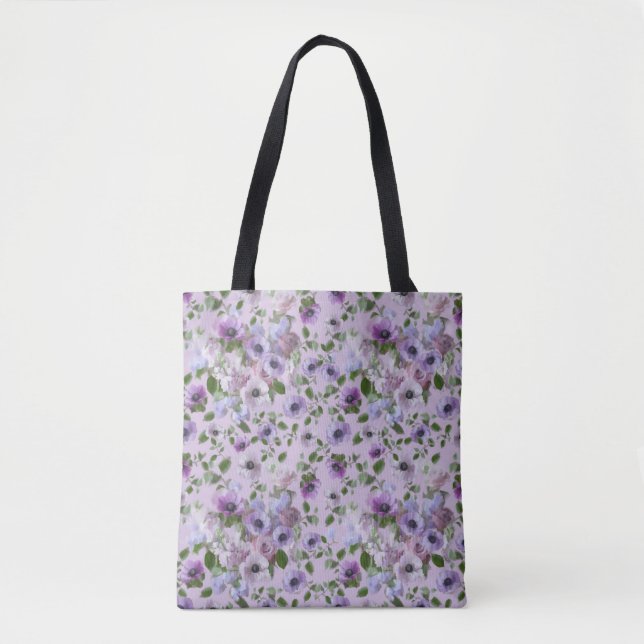 Purple Flowers Tasche (Vorderseite)