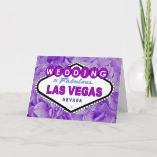 Purple Flowers WEDING in Las Vegas Ankündigung C