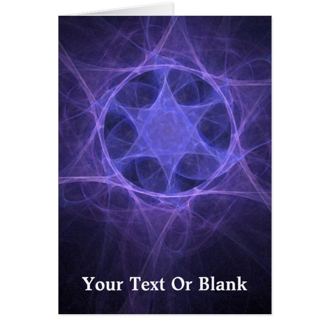 Purple Fractal Star of David (Vorne)