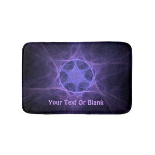 Purple Fractal Star of David Badematte