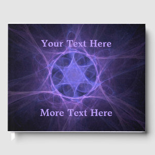 Purple Fractal Star of David Gästebuch
