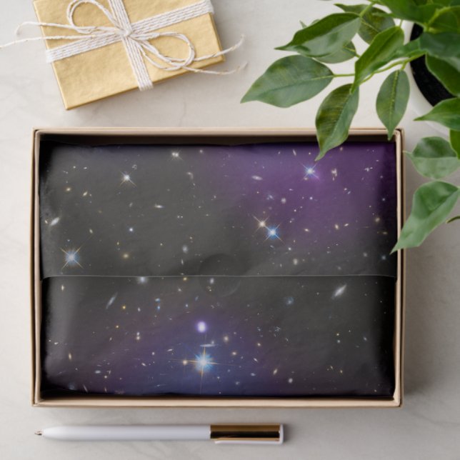 Purple Galaxy Cluster Celestial Photo Seidenpapier (Geschenk)